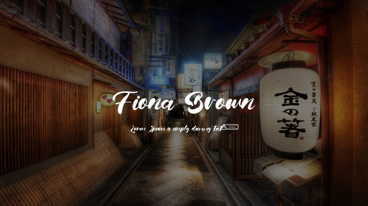 Fiona Brown Font