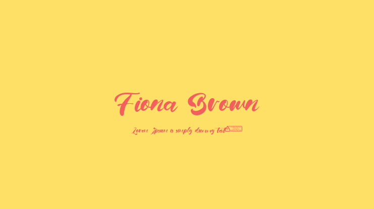 Fiona Brown Font