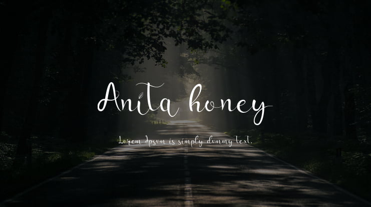 Anita honey Font