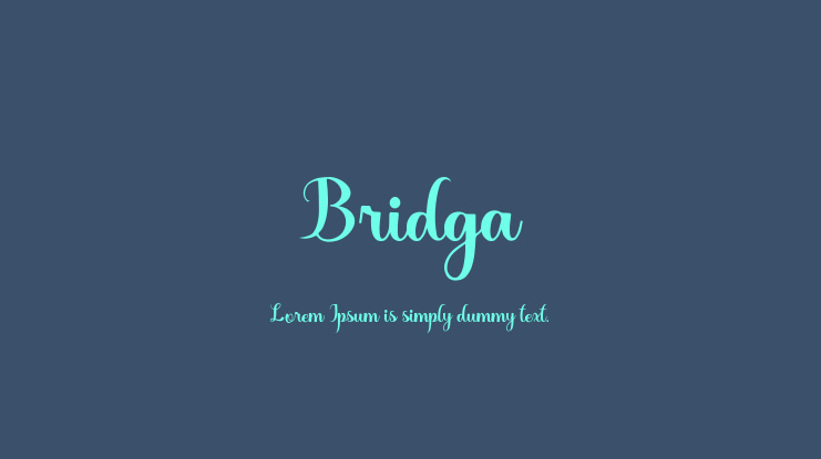 Bridga Font