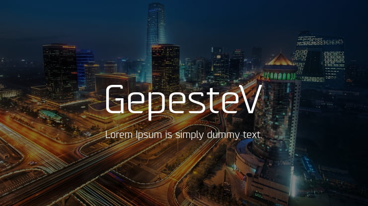 GepesteV Font