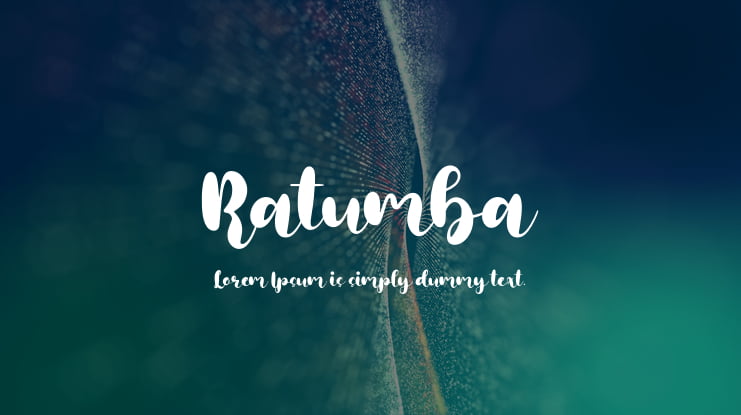 Ratumba Font