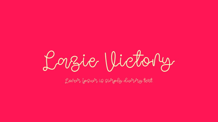 Lazie Victory Font