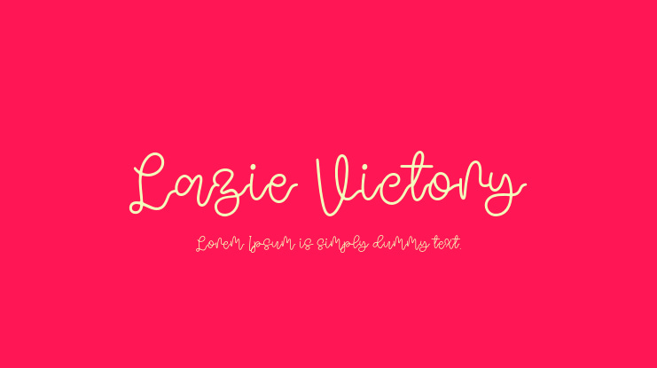 Lazie Victory Font