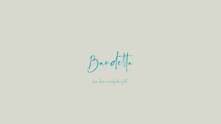 Bandetta Font