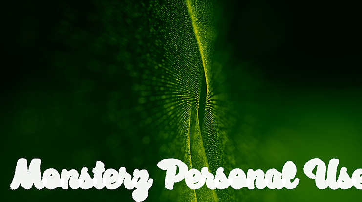 Monsterz Personal Use Font