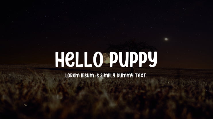 Hello Puppy Font