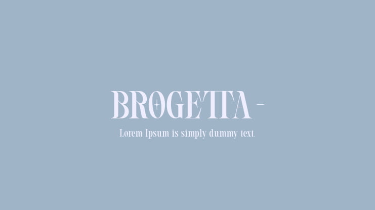 BROGETTA- Font