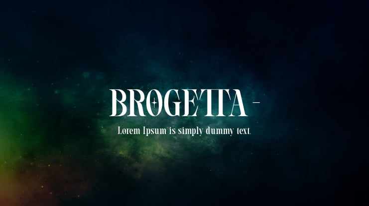 BROGETTA- Font