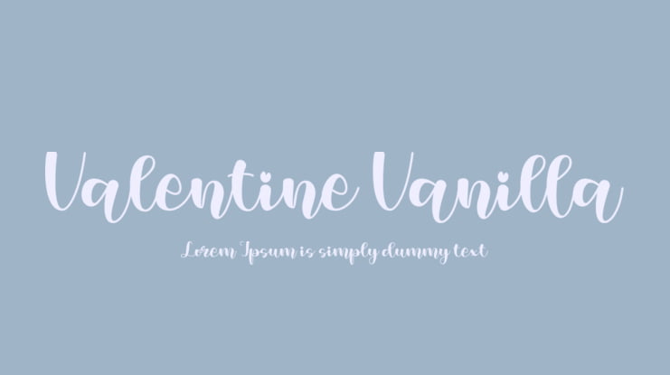 Valentine Vanilla Font