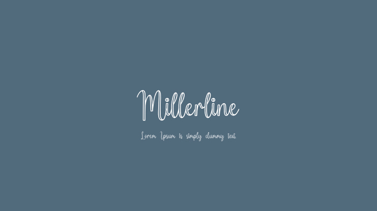 Millerline Font