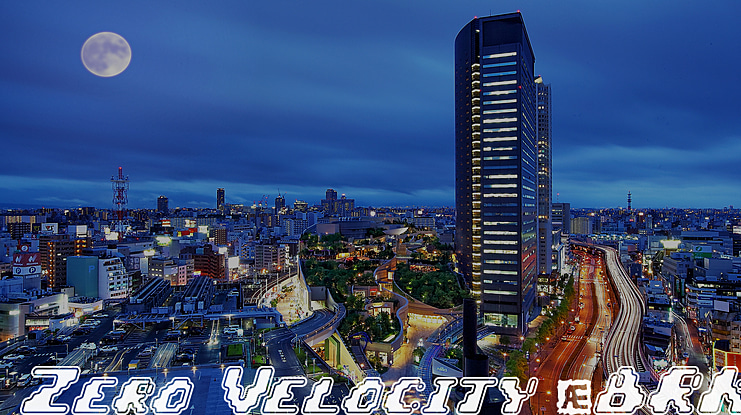 Zero Velocity Font