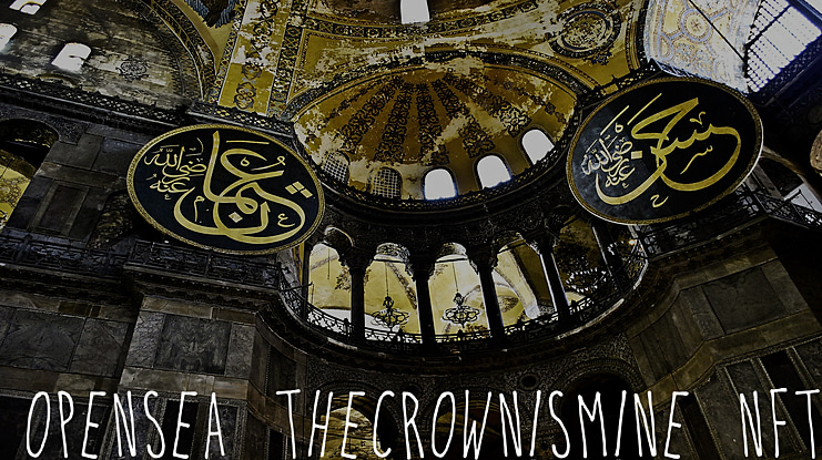 Opensea Thecrownismine Nfts Font