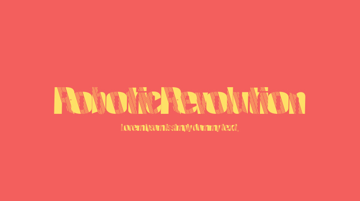 RoboticRevolution Font