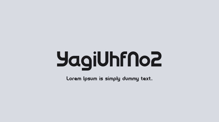 YagiUhfNo2 Font