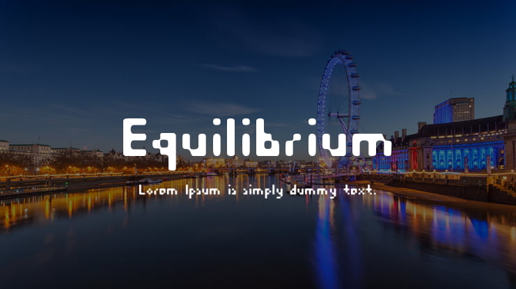 Equilibrium Font