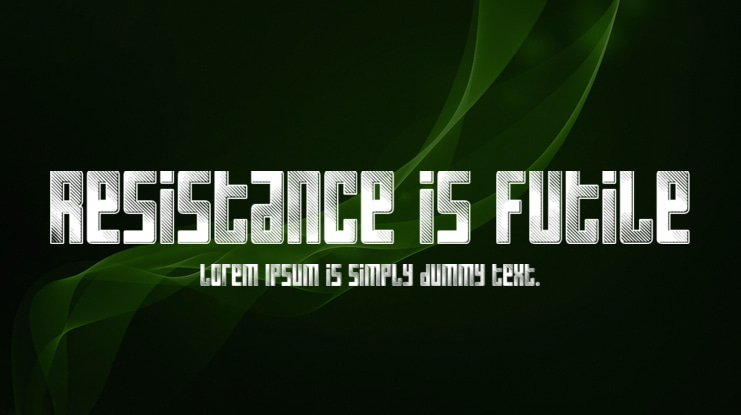 Resistance is Futile Font