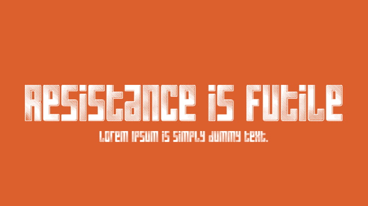 Resistance is Futile Font