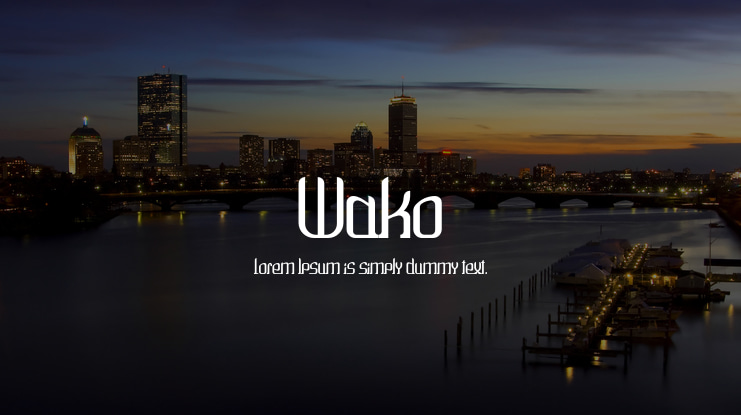 Wako Font