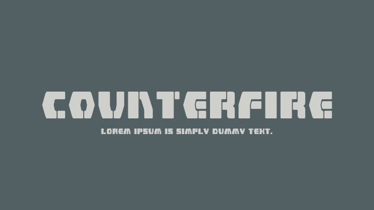 Counterfire Font Family