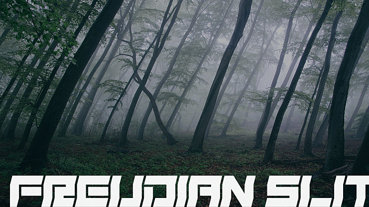 Freudian Slit Font