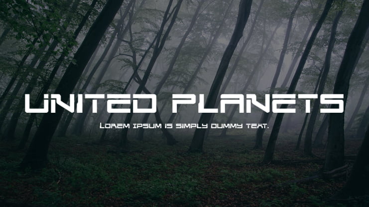 United Planets Font Family