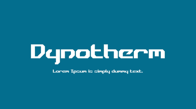 Dynotherm Font Family