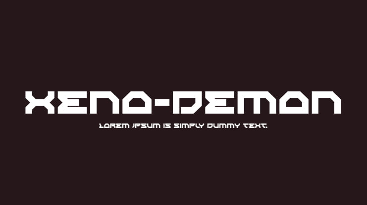 Xeno-Demon Font Family