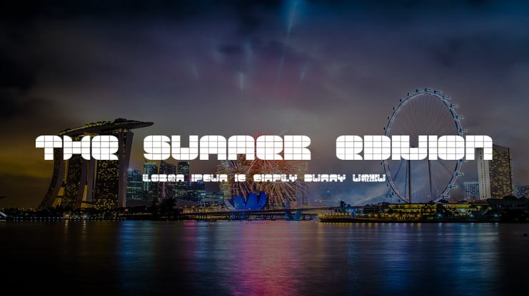 The Summer Edition Font