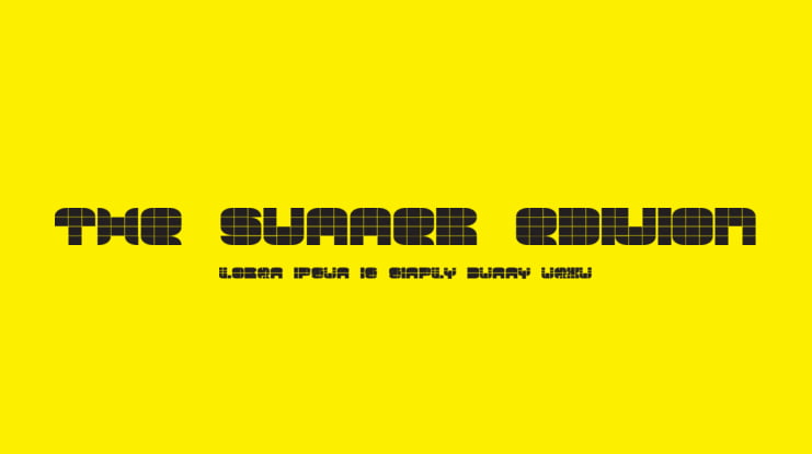 The Summer Edition Font