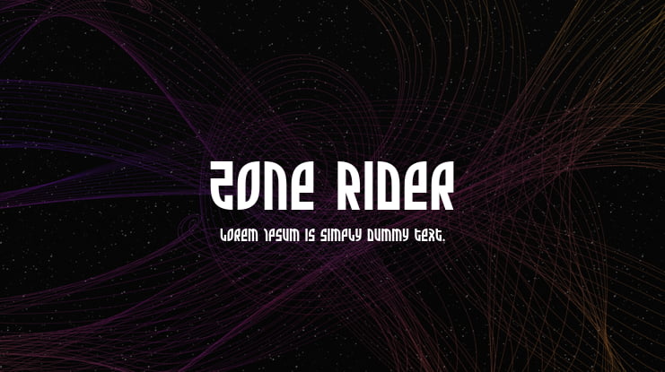 Zone Rider Font Family