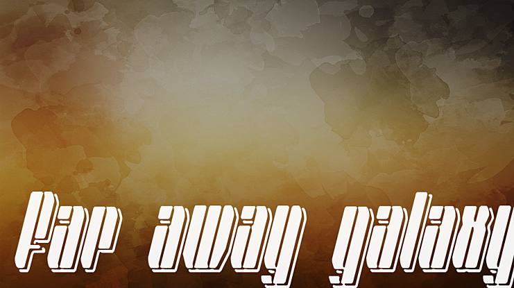 Far away galaxy Font