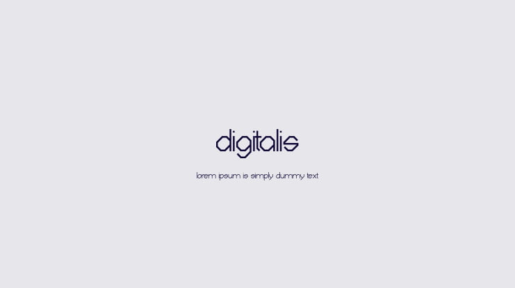 Digitalis Font