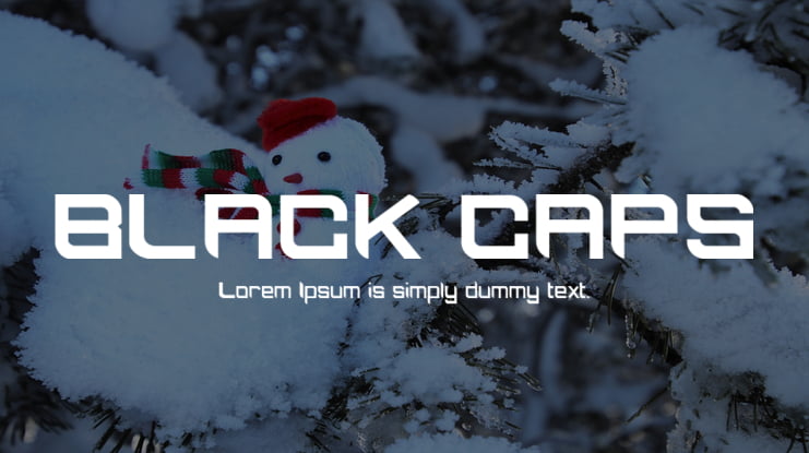 BLACK CAPS Font