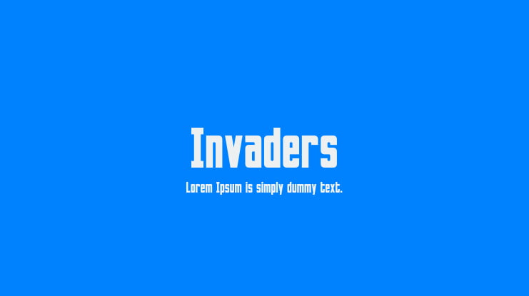Invaders Font Family