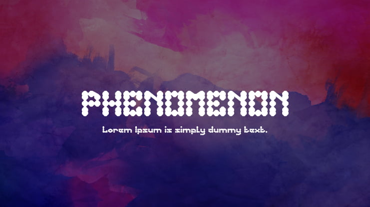 PHENOMENON Font