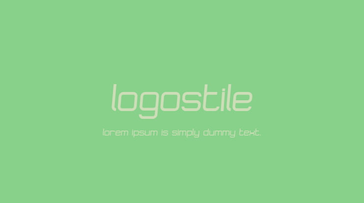 Logostile Font