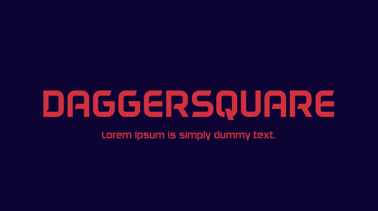 DAGGERSQUARE Font Family