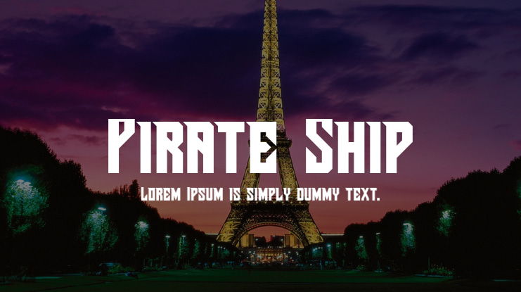 Pirate Ship Font
