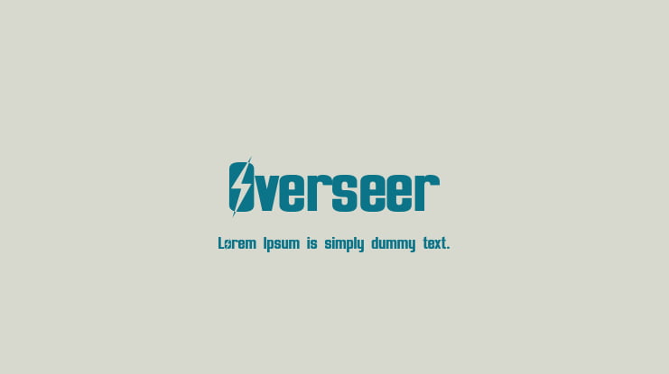 Overseer Font Family