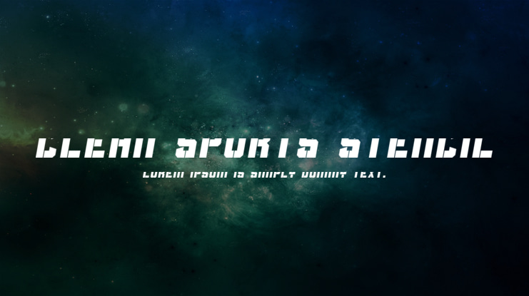 Clean Sports Stencil Font Family