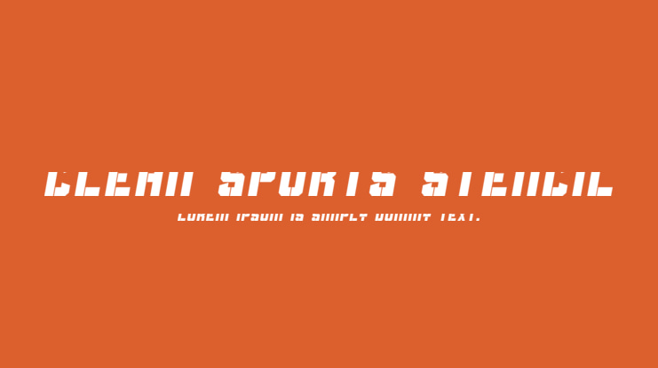 Clean Sports Stencil Font Family