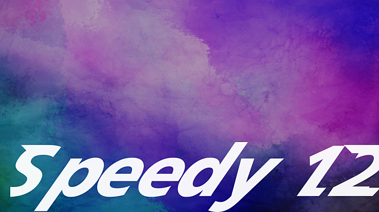 Speedy 12 Font