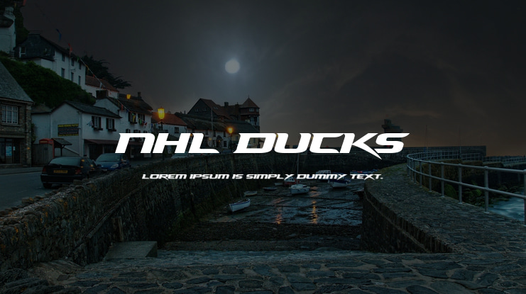 NHL Ducks Font