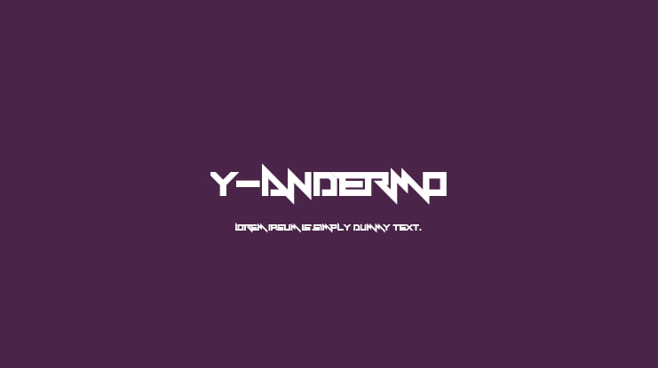 Y-Andermo Font