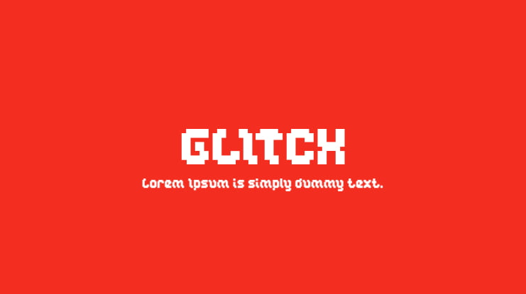 GLITCH Font Family