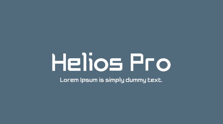 Helios Pro Font