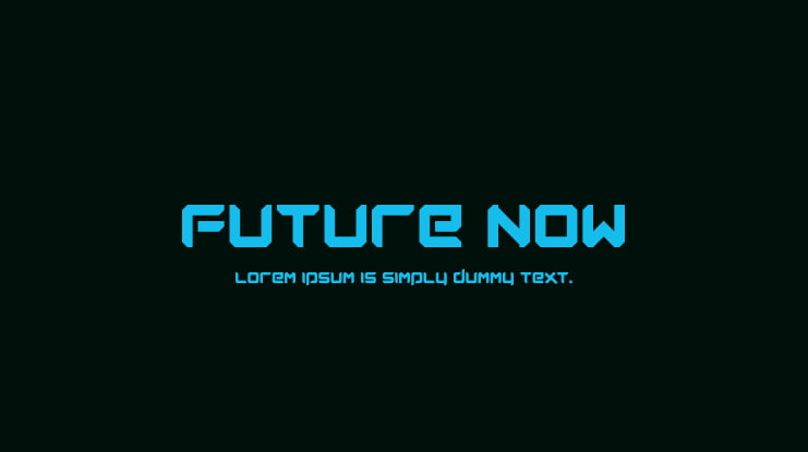 Future Now Font