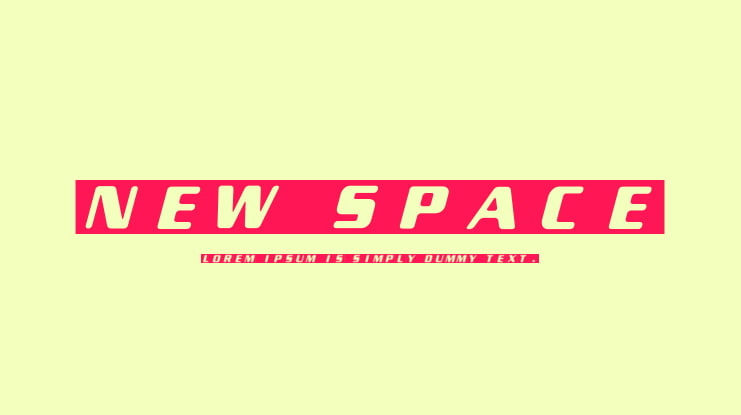 New Space Font