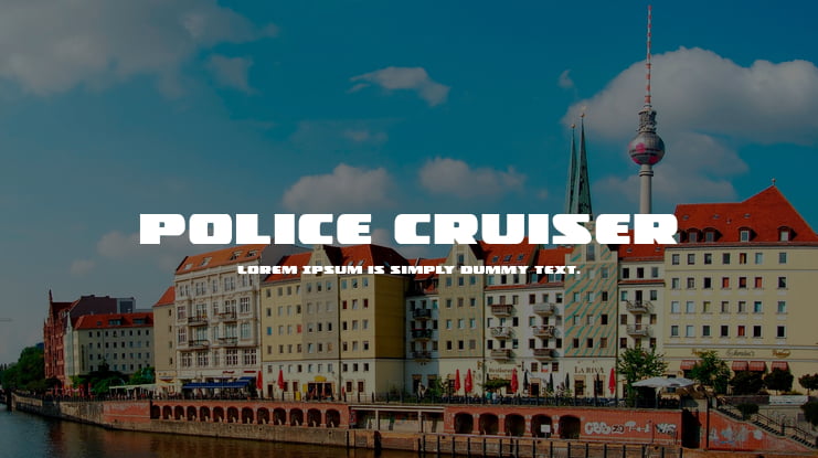 Police Cruiser Font Family